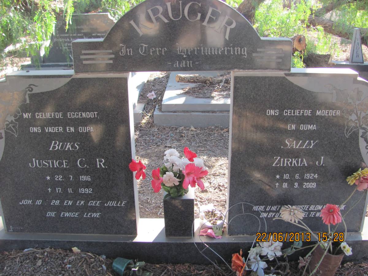 KRUGER Justice C.R. 1916-1992 &amp; Zirkia J. 1924-2009