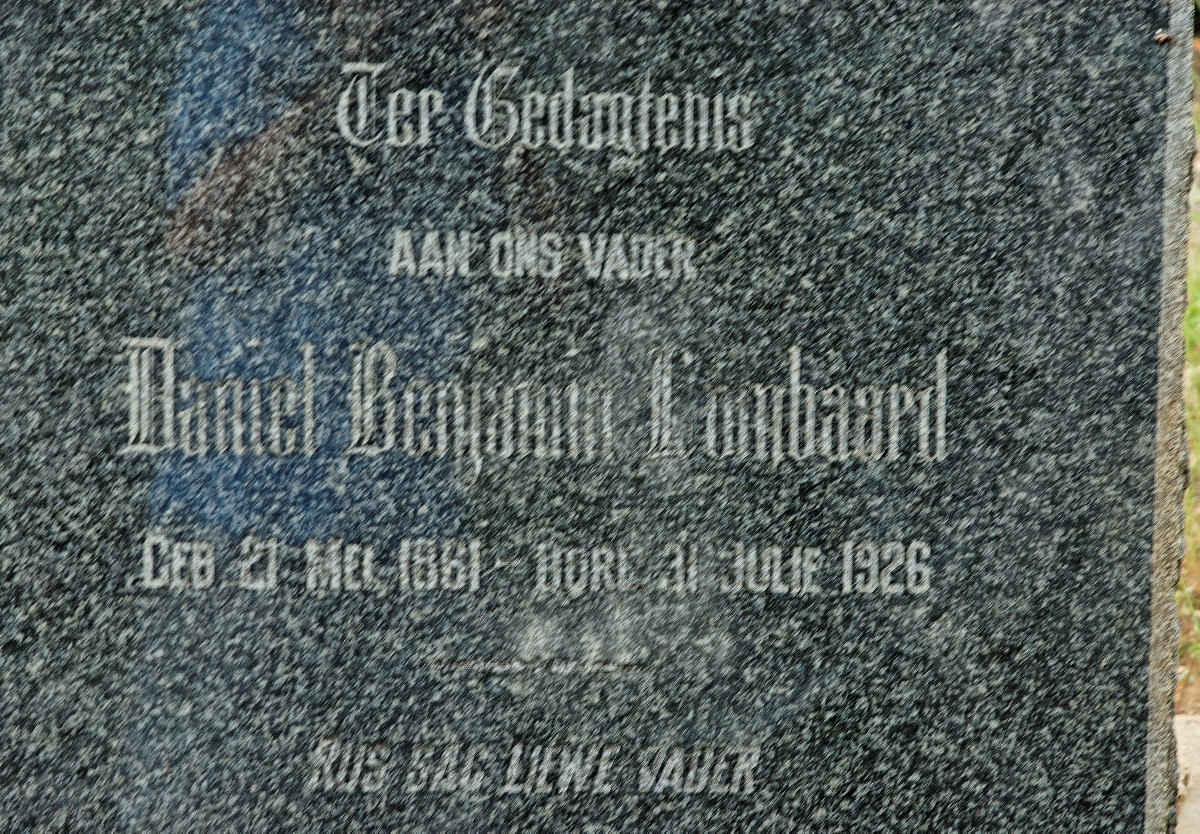 LOMBAARD Daniel Benjamin 1861-1926