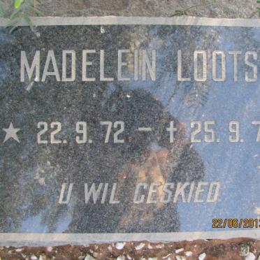 LOOTS Madelein 1972-1972