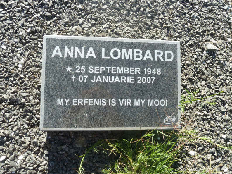 LOMBARD Anna 1948-2007
