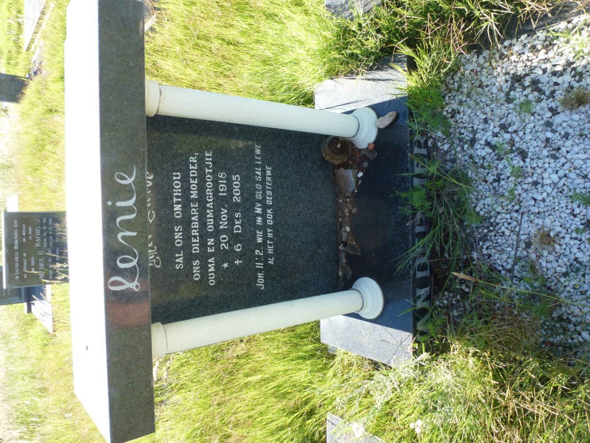 MERWE Lenie, van der 1918-2005