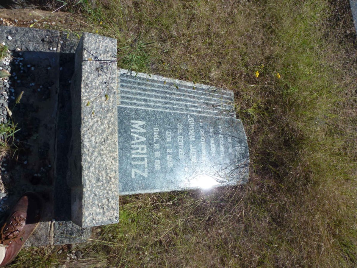 MARITZ Johanna Jacoba nee GERTZEN 1909-1961