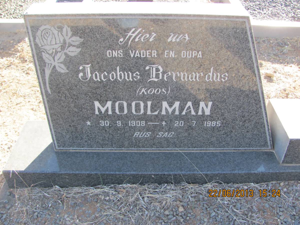 MOOLMAN Jacobus Bernardus 1908-1985