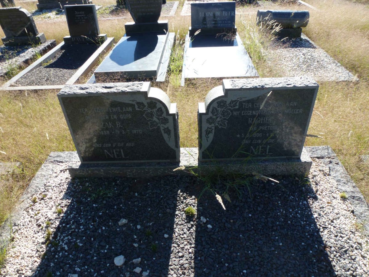 NEL Izak B. 1899-1970 &amp; Rachel M. PRETORIUS 1906-1965