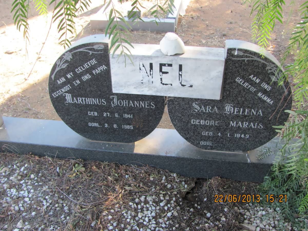 NEL Marthinus Johannes 1941-1985 &amp; Sara Helena MARAIS 1949-