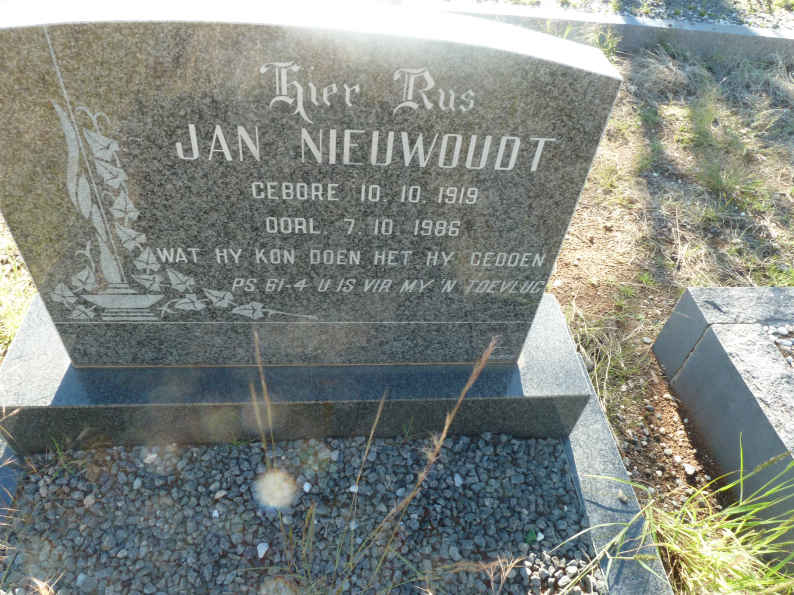 NIEUWOUDT Jan 1919-1986