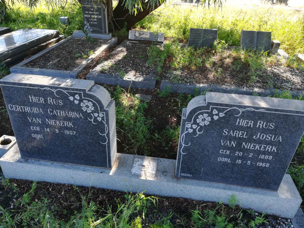 NIEKERK Sarel Josua, van 1889-1968 &amp; Gertruida Catharina 1907-