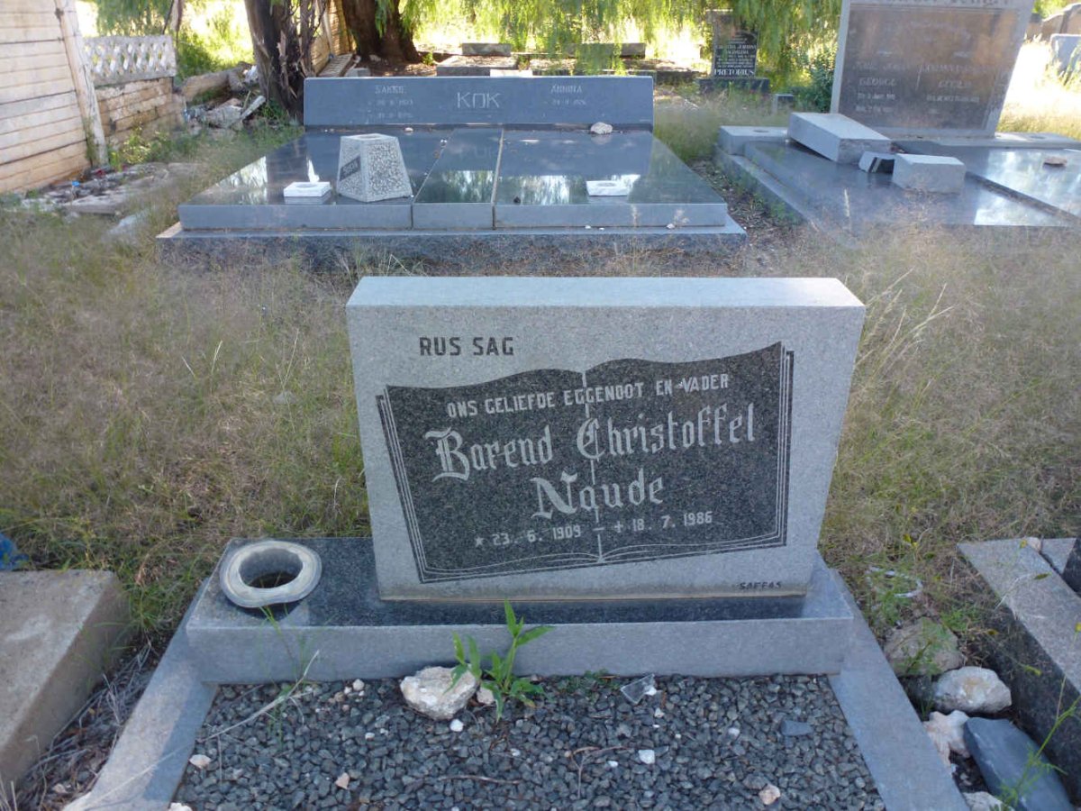 NAUDE Barend Christoffel 1909-1986
