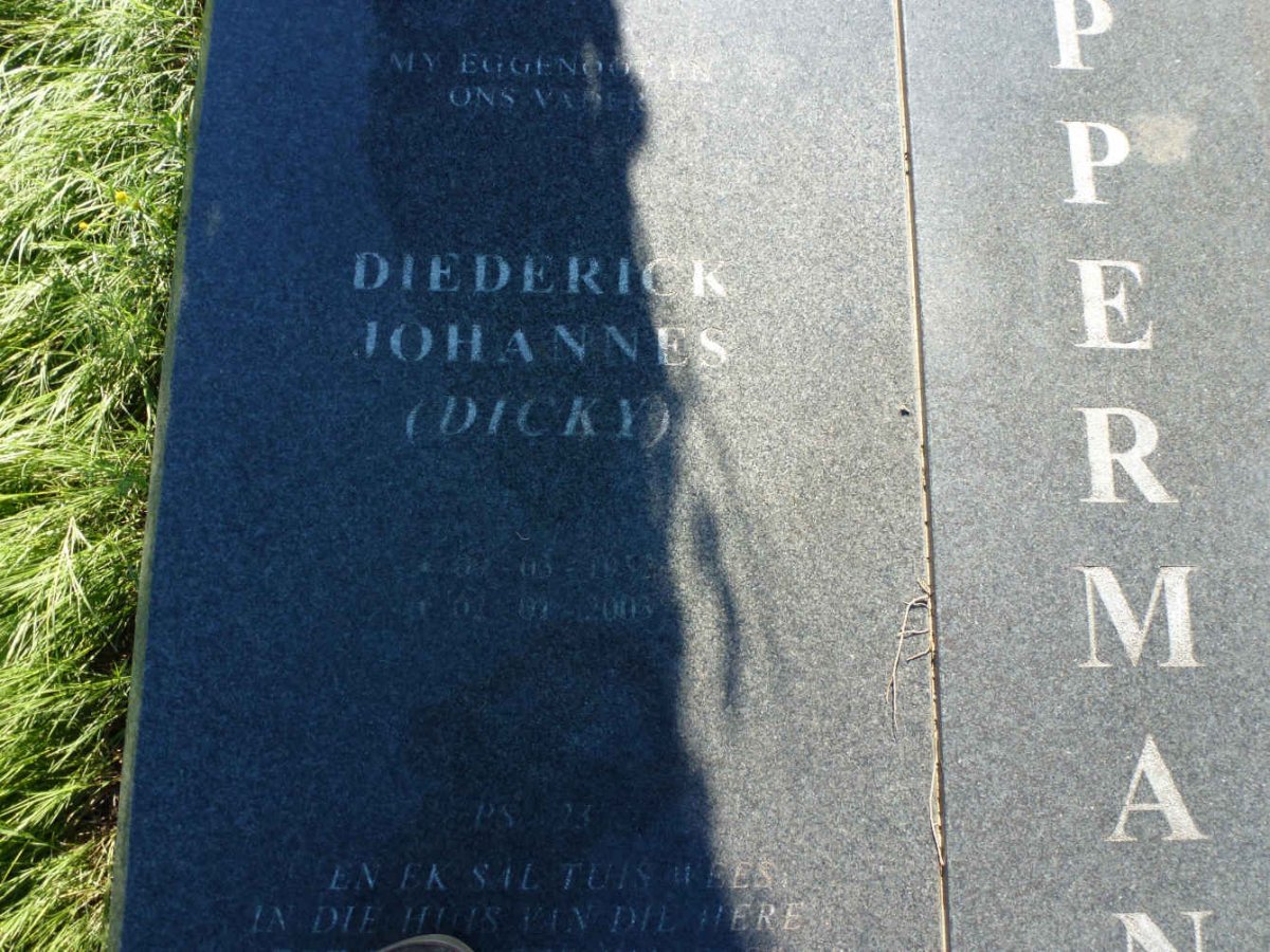 OPPERMAN Diederick Johannes 1952-2003 &amp; Jeanette Louisana 1953-