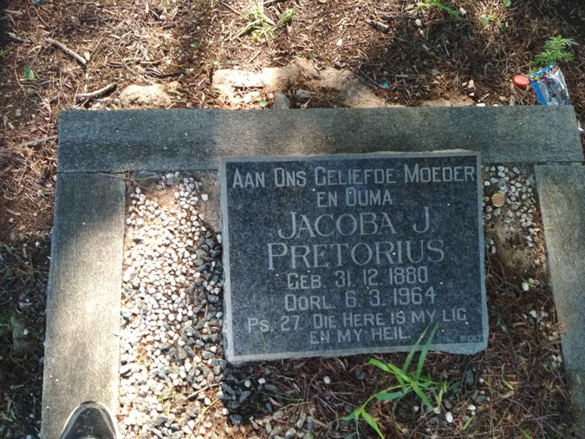 PRETORIUS Jacoba J. 1880-1964