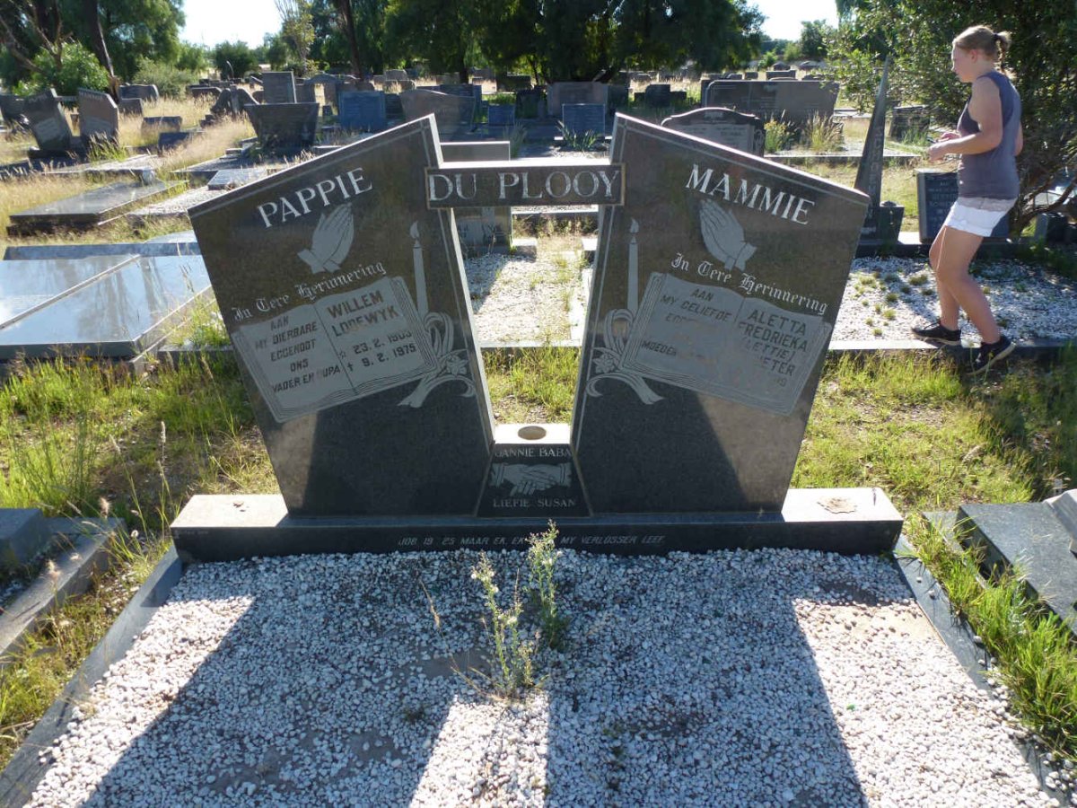 PLOOY Willem Lodewyk, du  1903-1975 &amp; Aletta Fredrieka ODENDAAL 1909-