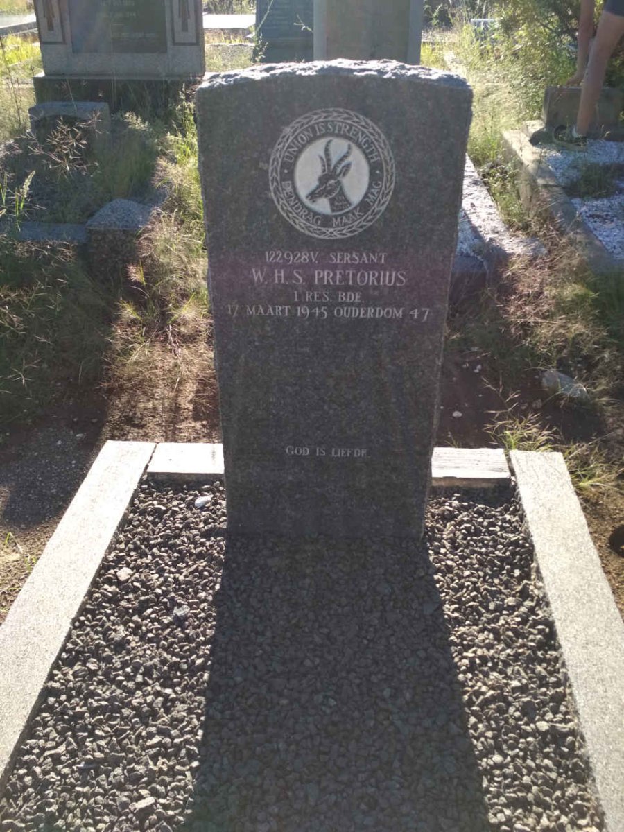 PRETORIUS W.H.S. -1945