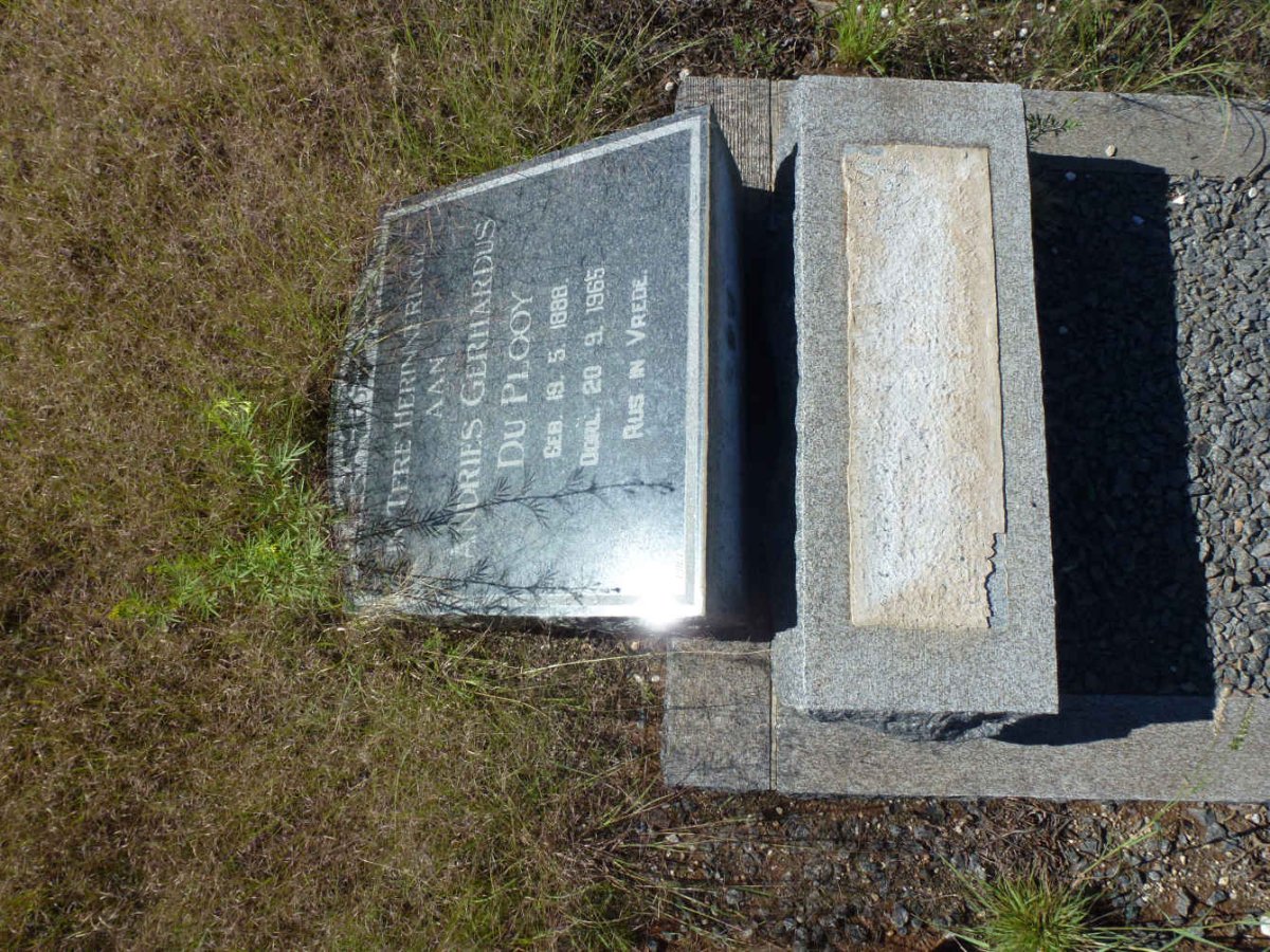 PLOOY Andries Gerhardus, du 1888-1965