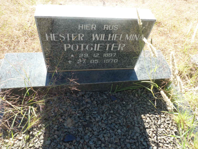 POTGIETER Hester Wilhelmina 1897-1970