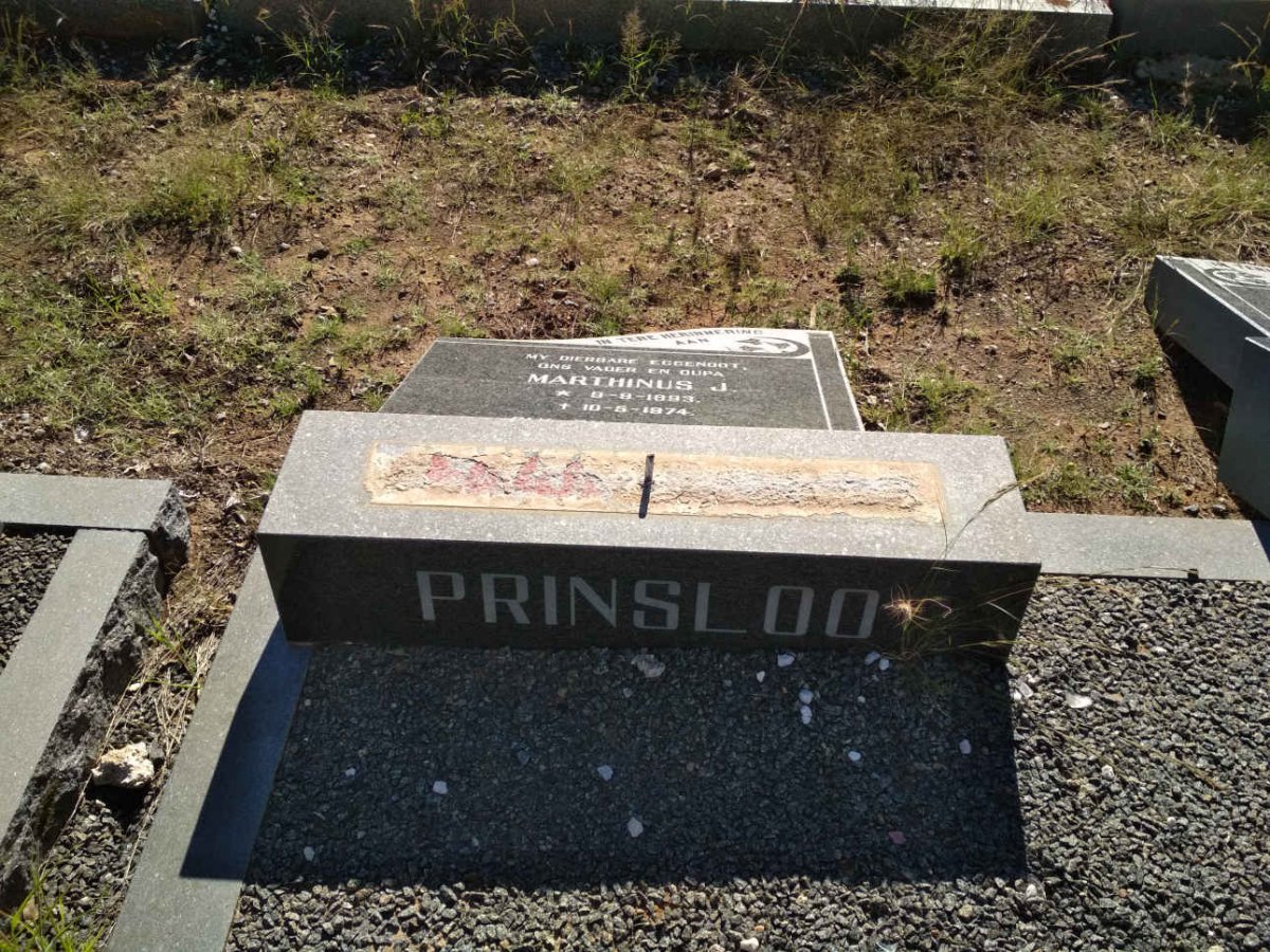 PRINSLOO Marthinus J. 1893-1974
