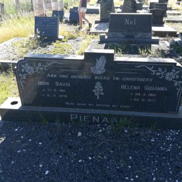 PIENAAR John David 1911-1978 &amp; Helena Susanna 1912-1977