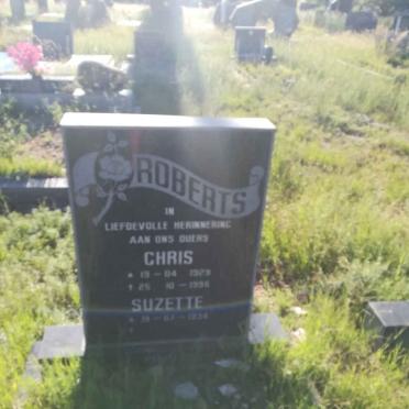 ROBERTS Chris 1923-1996 &amp; Suzette 1934-