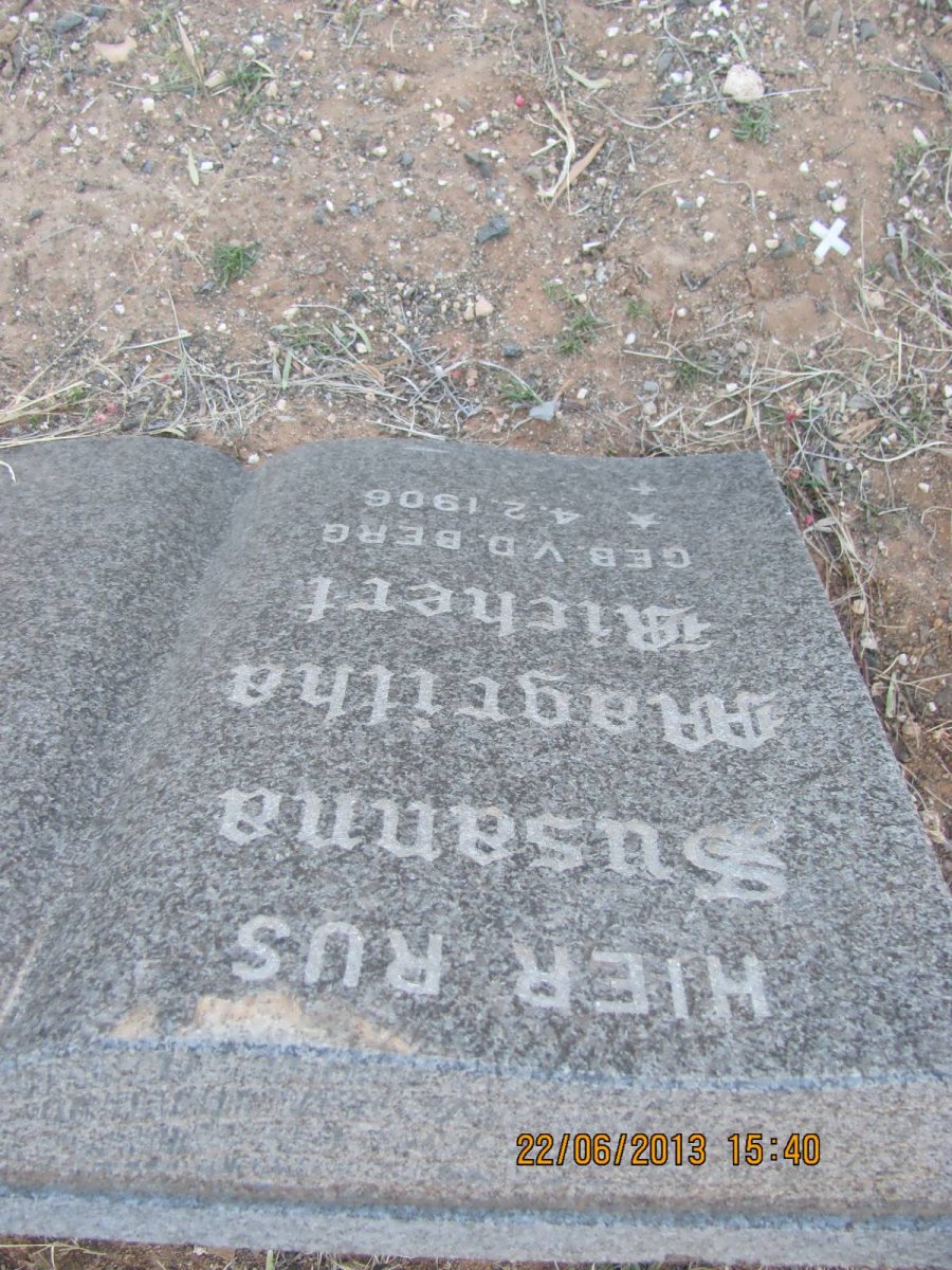 RICHERT Susanna Magritha nee V.D.BERG 1906-
