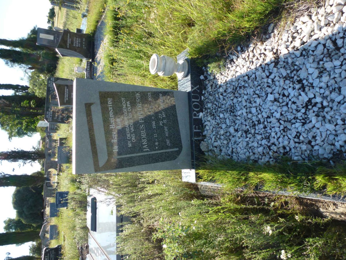 ROUX Jakobus Frederik, le 1916-2001