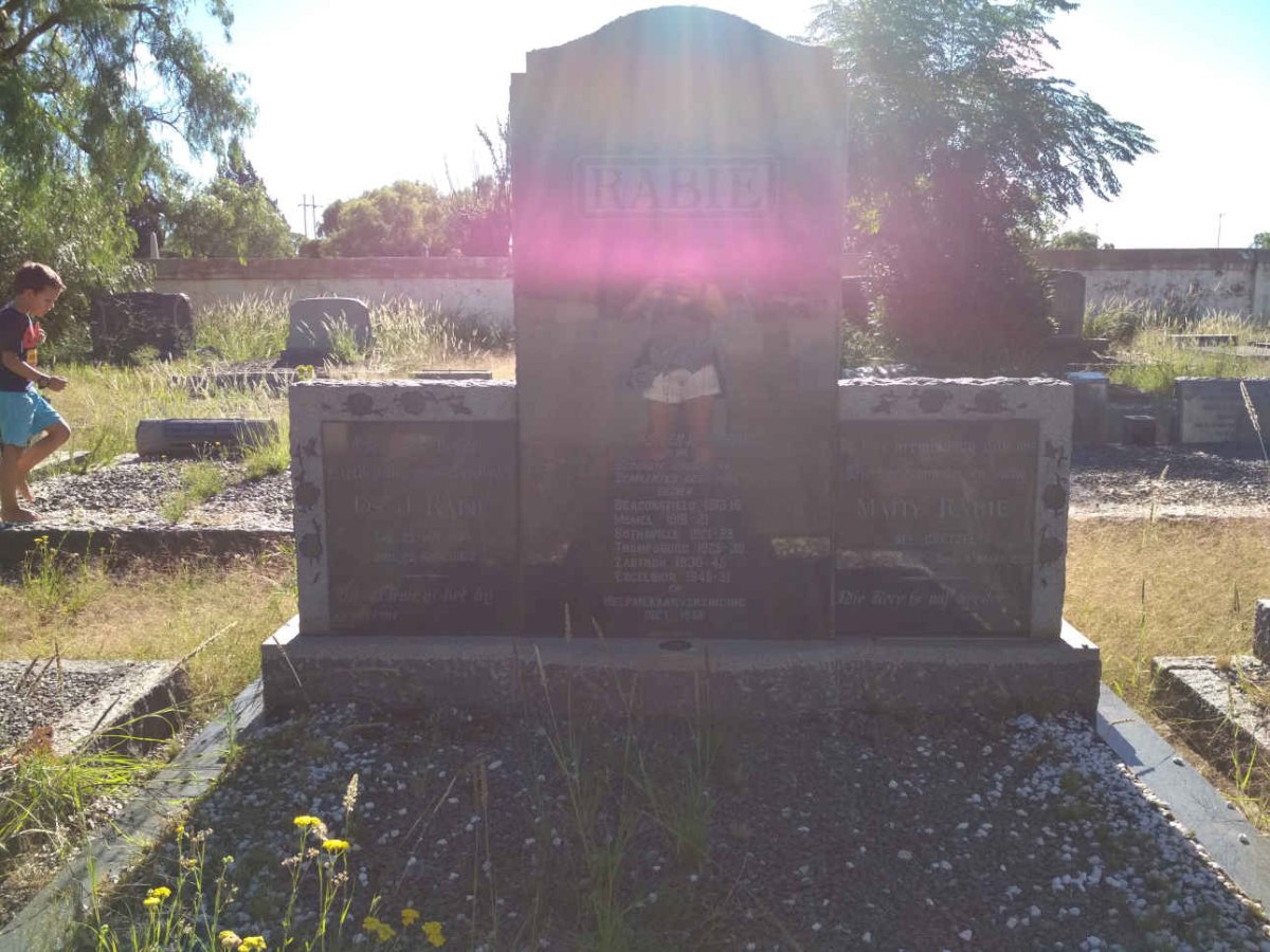 RABIE J. 1885-1958 &amp; Matty COETZEE 1892-1985
