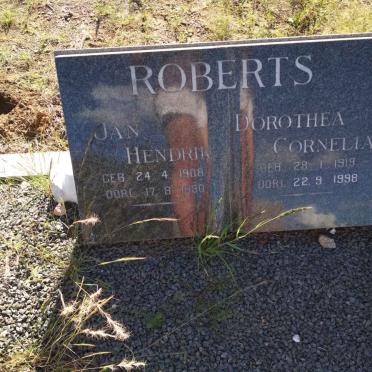 ROBERTS Jan Hendrik 1908-1980 &amp; Dorothea Cornelia 1919-1998