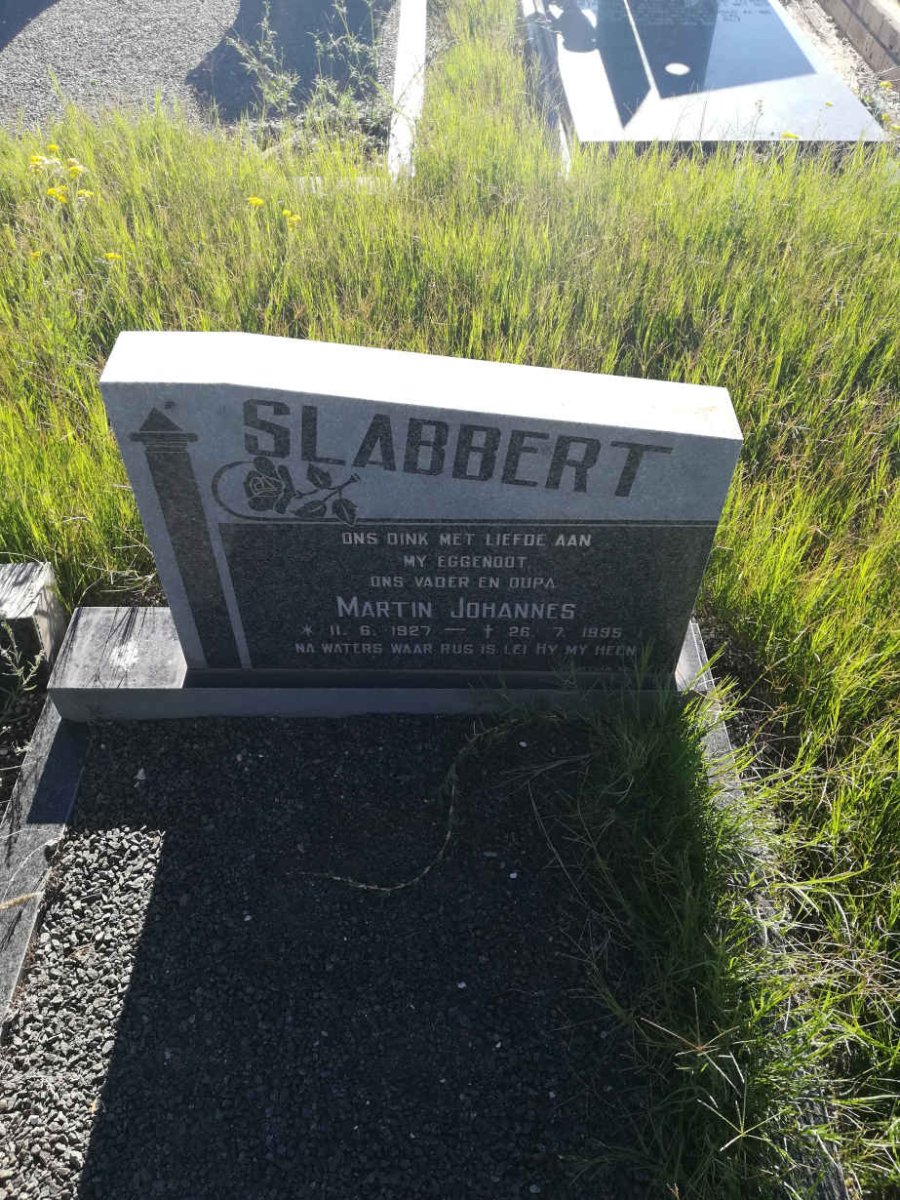 SLABBERT Martin Johannes 1927-1995
