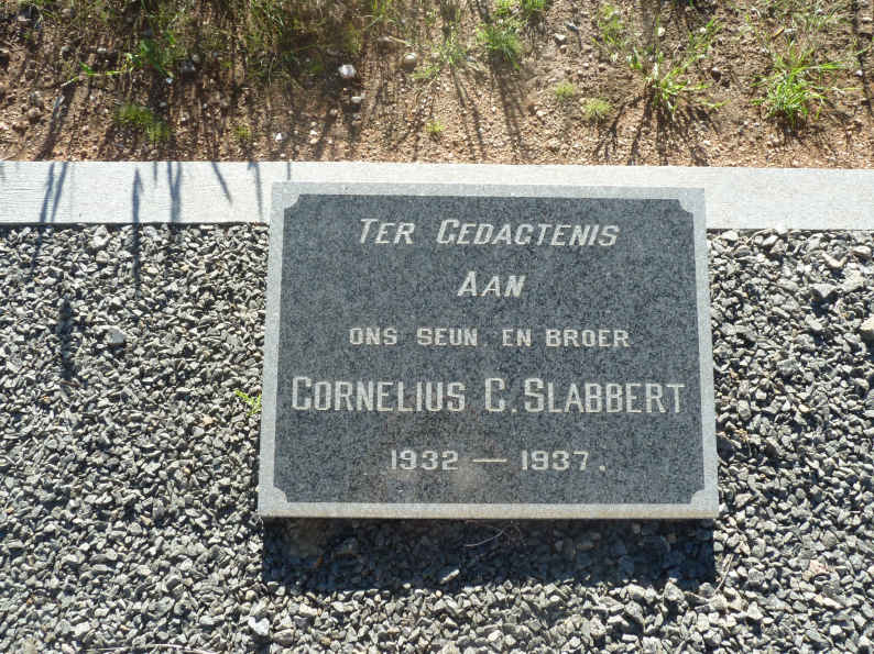 SLABBERT Cornelius C. 1932-1937