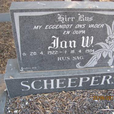 SCHEEPERS Jan W. 1922-1984