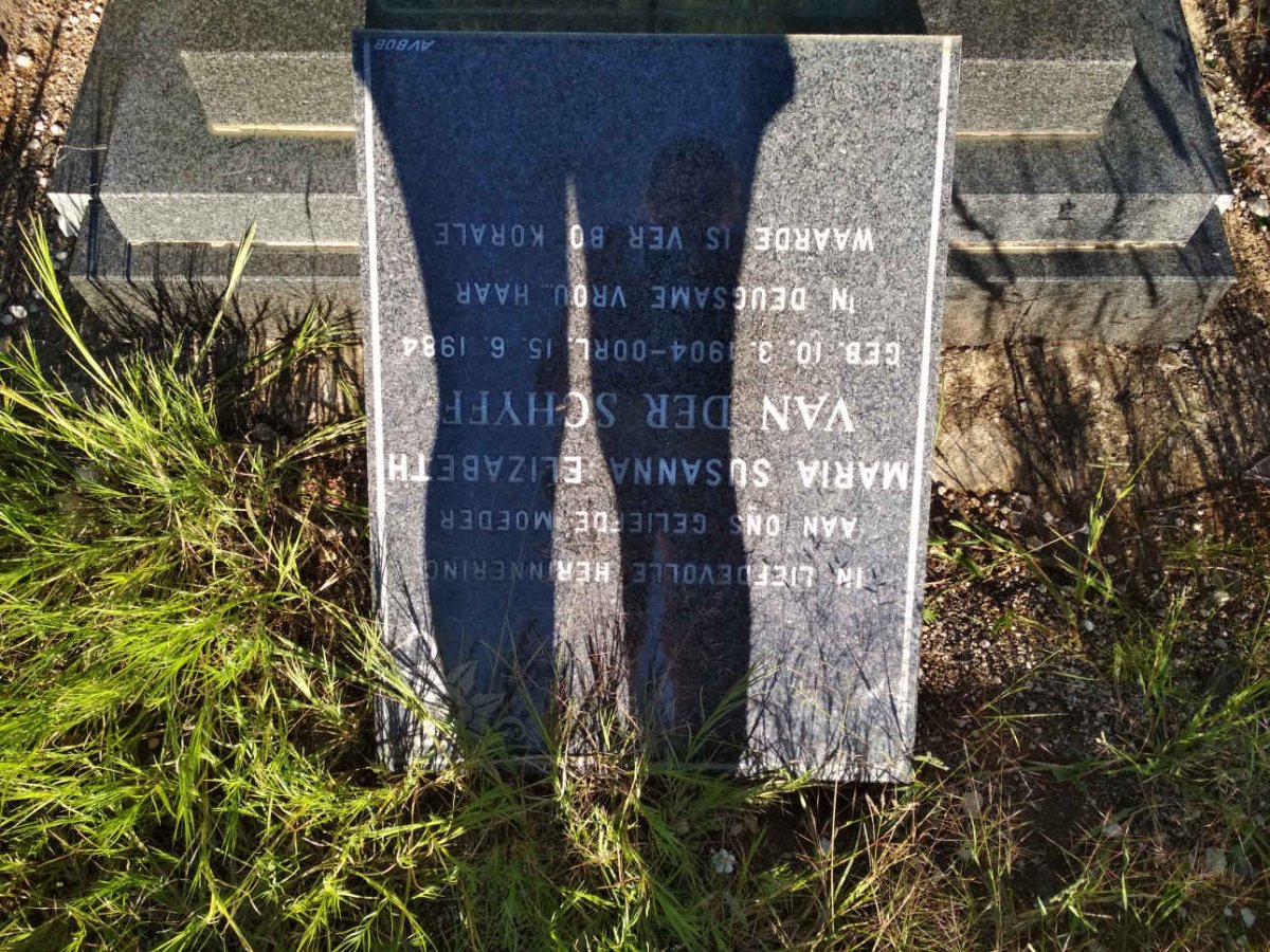 SCHYFF Maria Susanna Elizabeth, van der 1904-1984