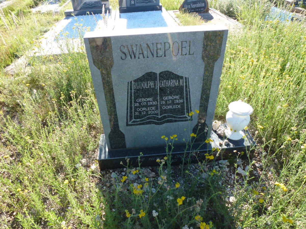 SWANEPOEL Rudolph J. 1930-2000 &amp; Catharina M. 1936-
