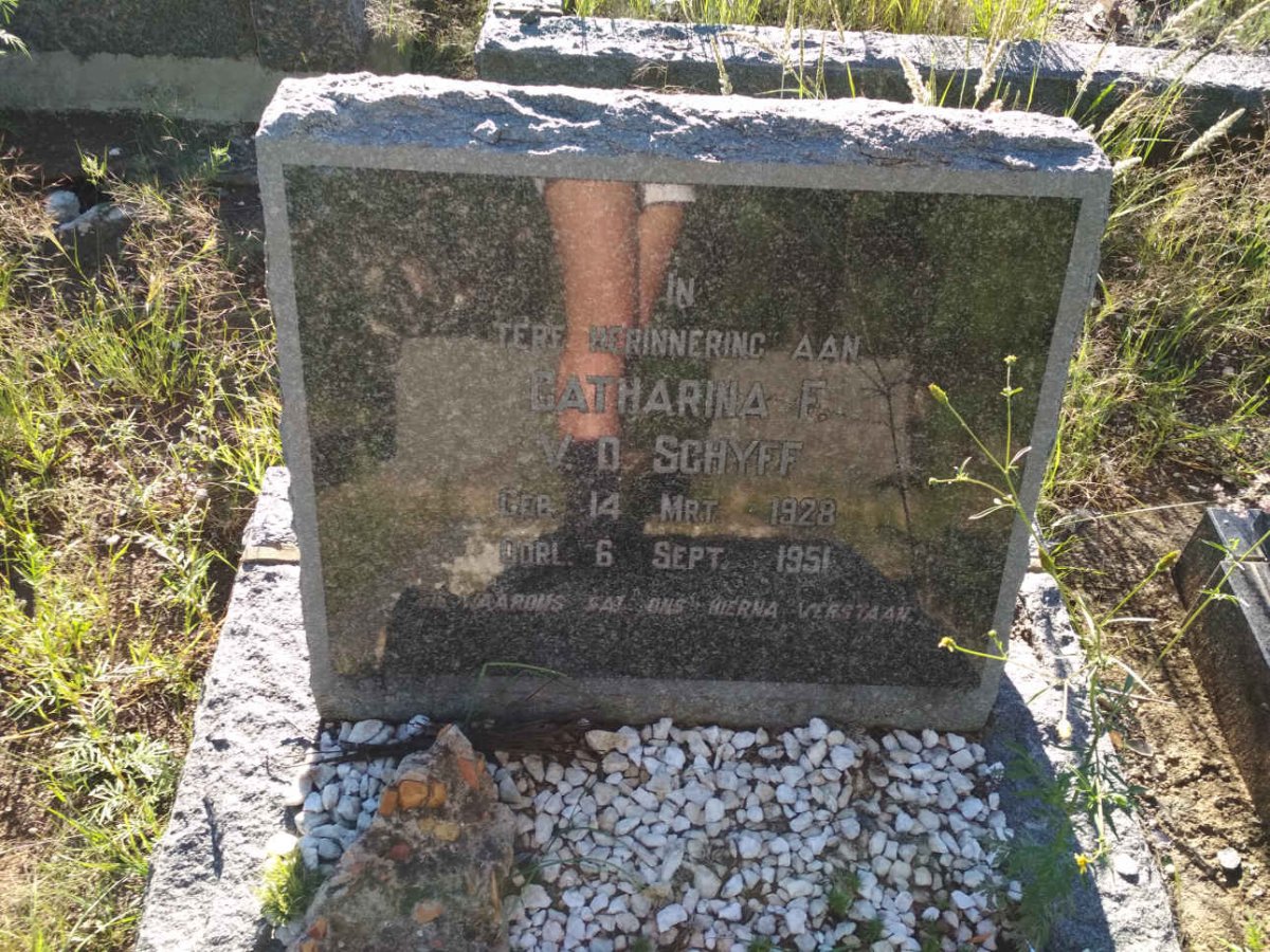 SCHYFF Catharina F., v.d. 1928-1951