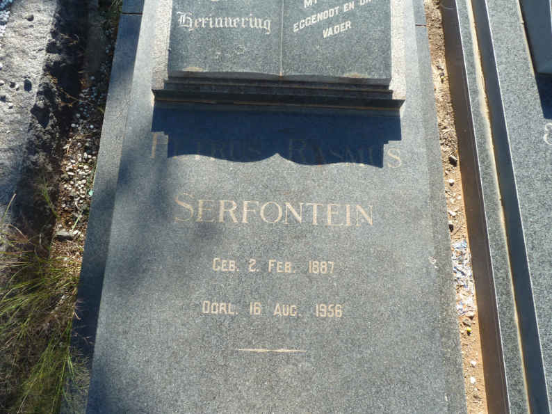 SERFONTEIN Petrus Rasmus 1887-1956