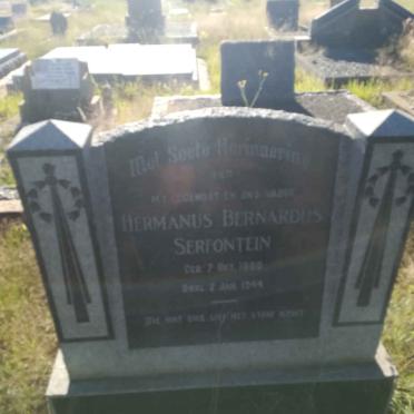 SERFONTEIN Hermanus Bernardus 1880-1944