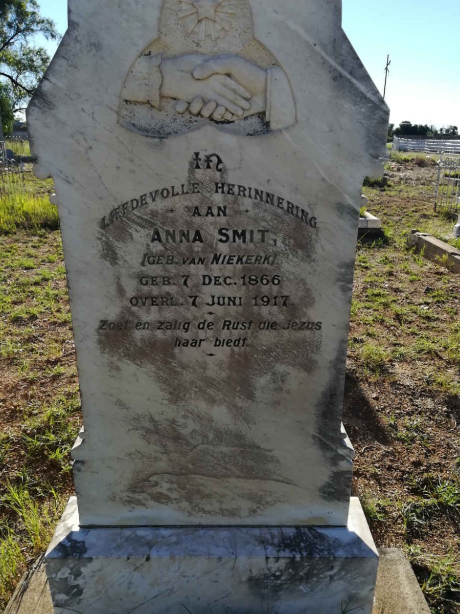 SMIT Anna nee VAN NIEKERK 1866-1917