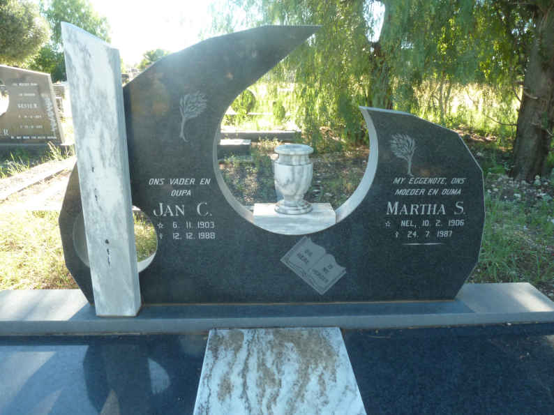 SPRUIT Jan C. 1903-1988 &amp; Martha S. NEL 1906-1987
