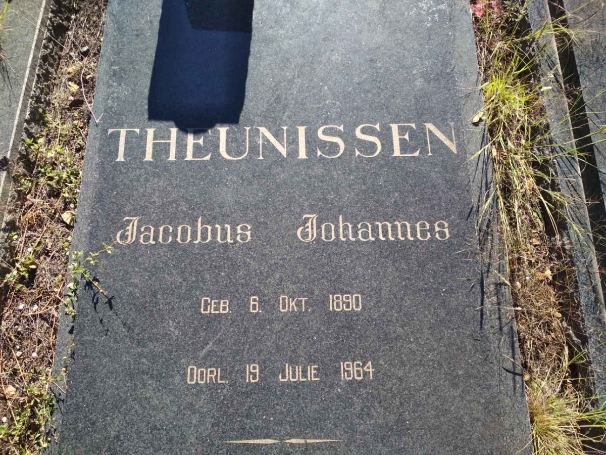 THEUNISSEN Jacobus Johannes 1890-1964
