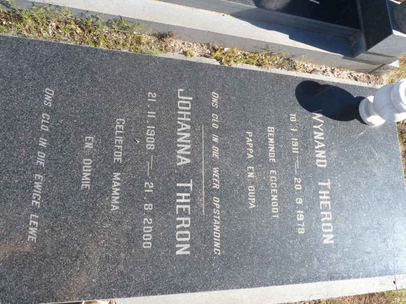THERON Wynand 1911-1978 &amp; Johanna 1908-2000