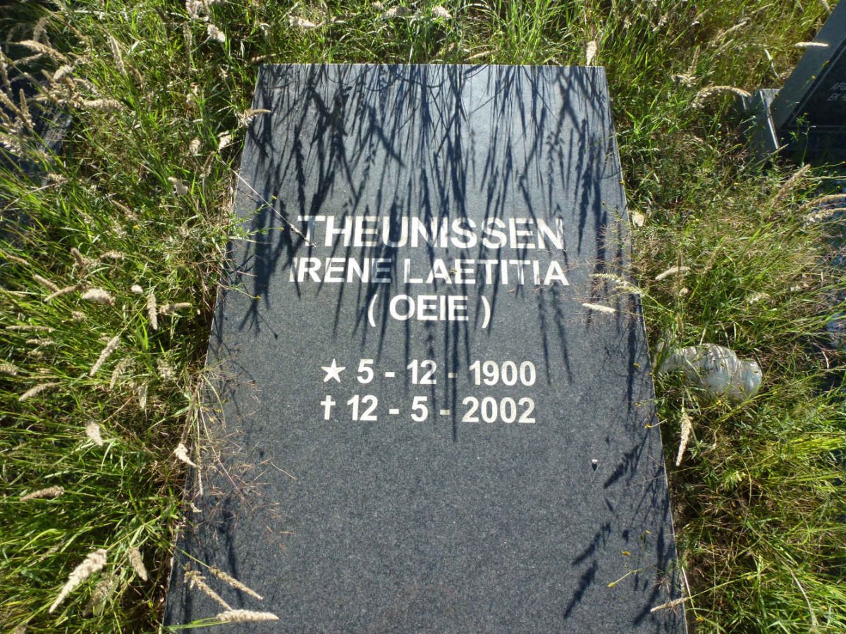 THEUNISSEN Irene Laetitia 1900-2002
