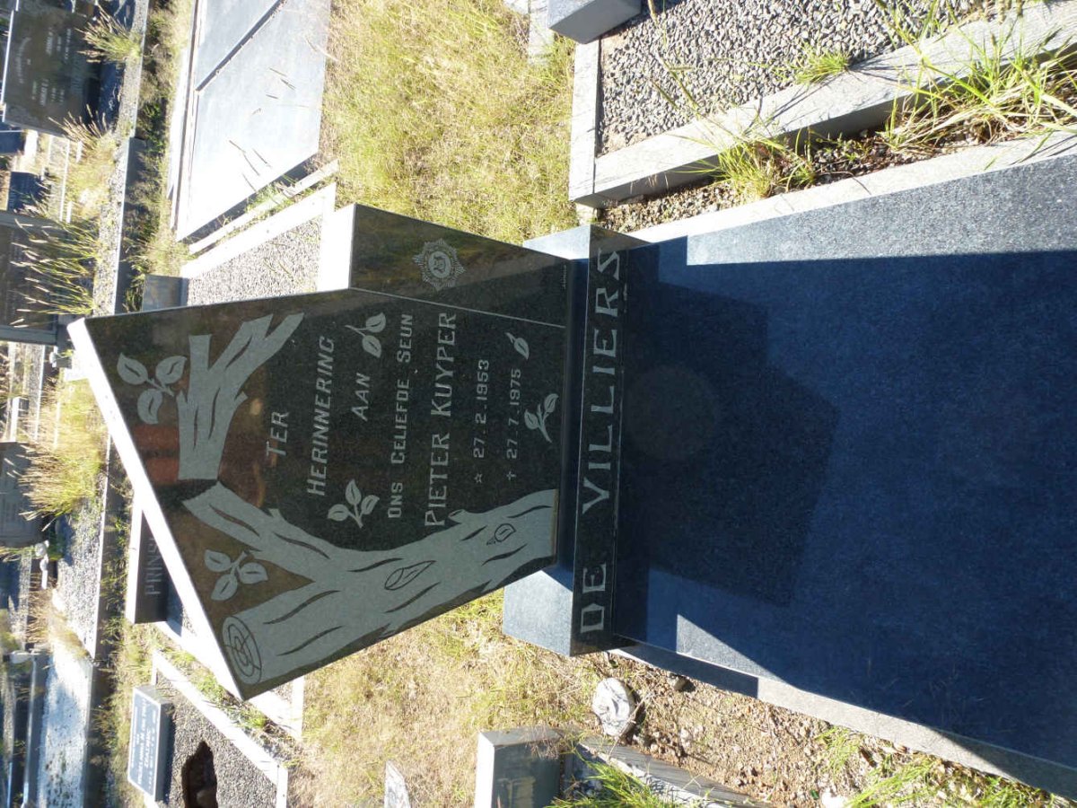 VILLIERS Pieter Kuyper, de 1953-1975