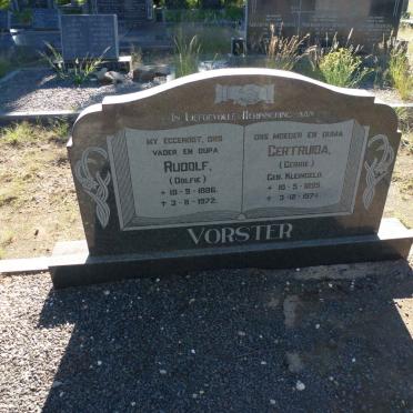 VORSTER Rudolf 1886-1972 &amp; Gertruida KLEINGELD 1895-1974