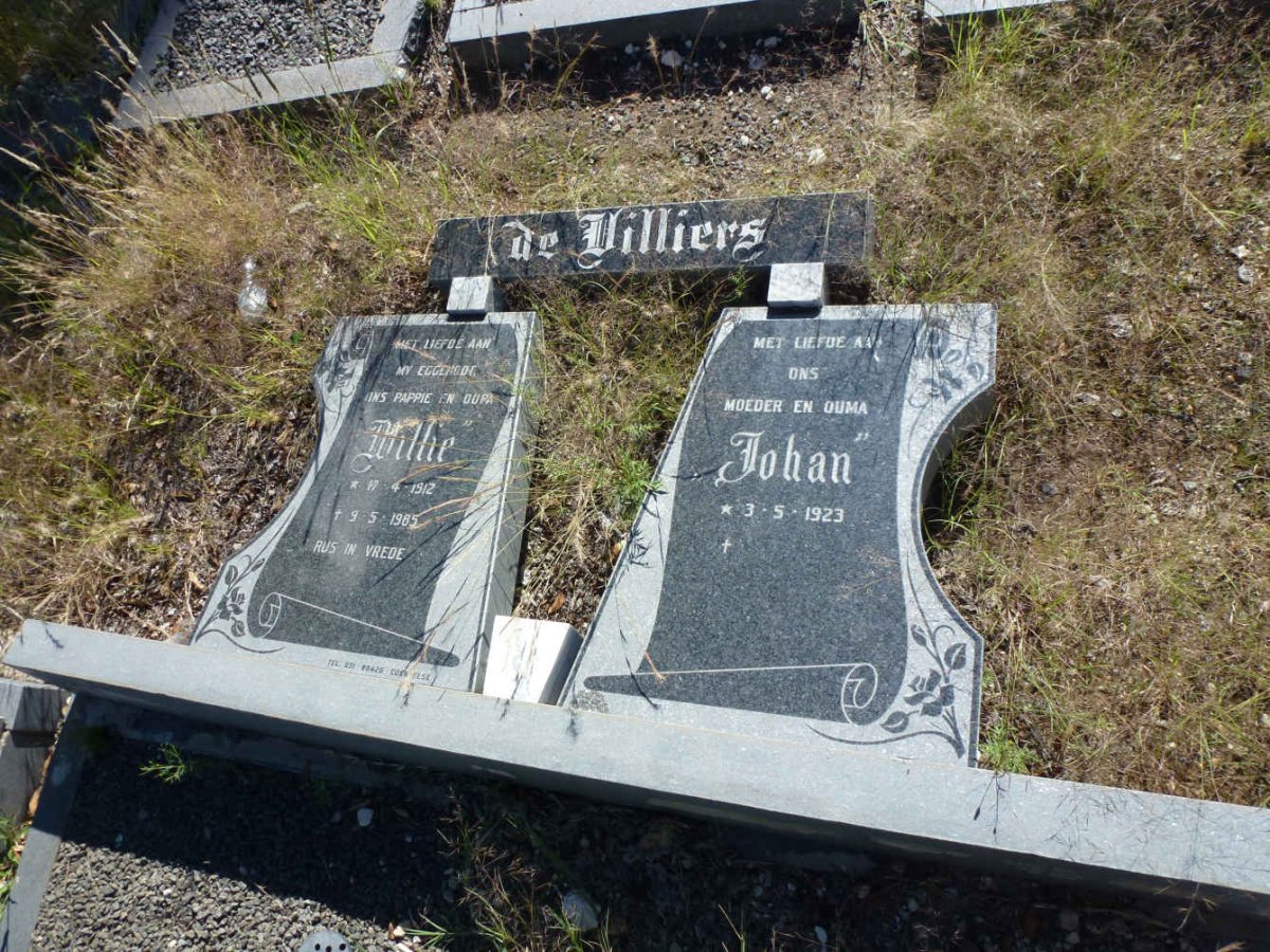 VILLIERS Willie, de 1912-1985 &amp; Johan 1923-