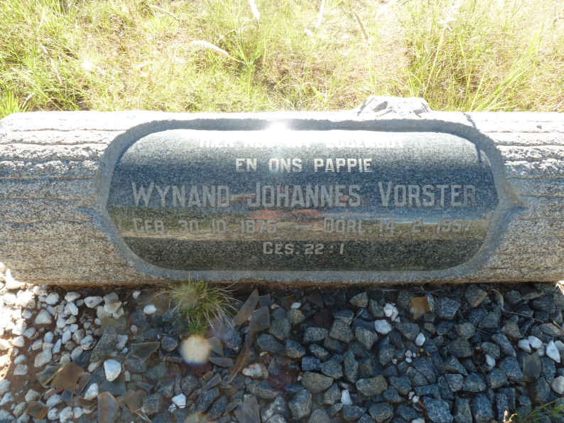 VORSTER Wynand Johannes 1875-1957
