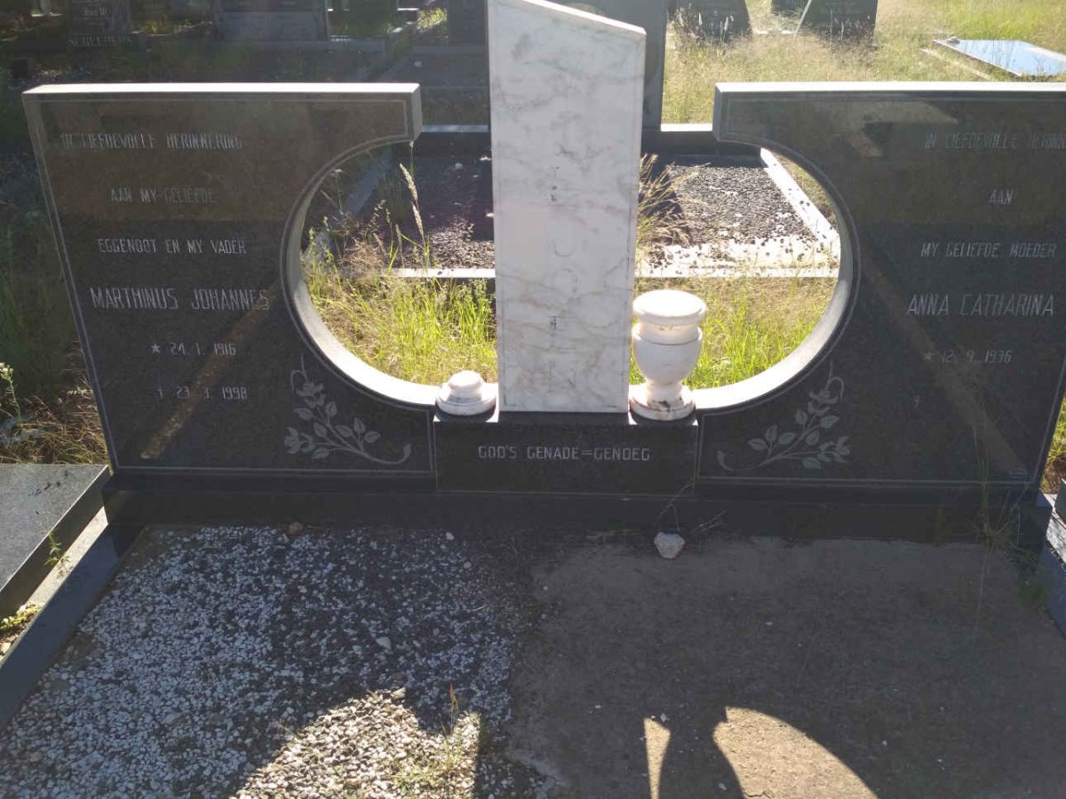 VILJOEN Marthinus Johannes 1916-1998 &amp; Anna Catharina 1936-
