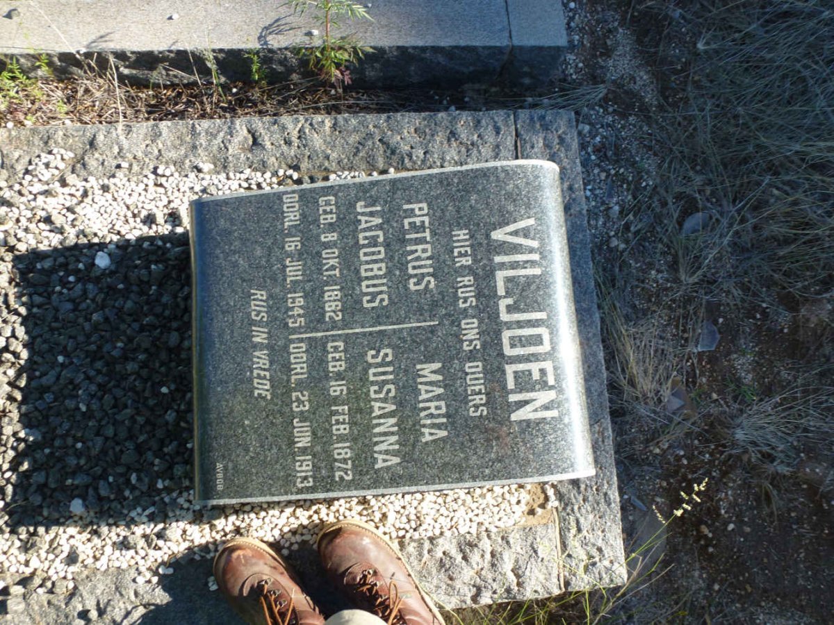 VILJOEN Petrus Jacobus 1862-1945 &amp; Maria Susanna 1872-1913
