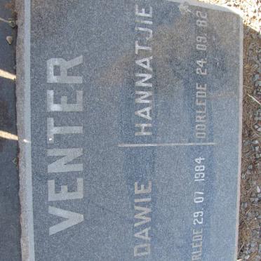 VENTER Dawie -1984 &amp; Hannatjie -1982