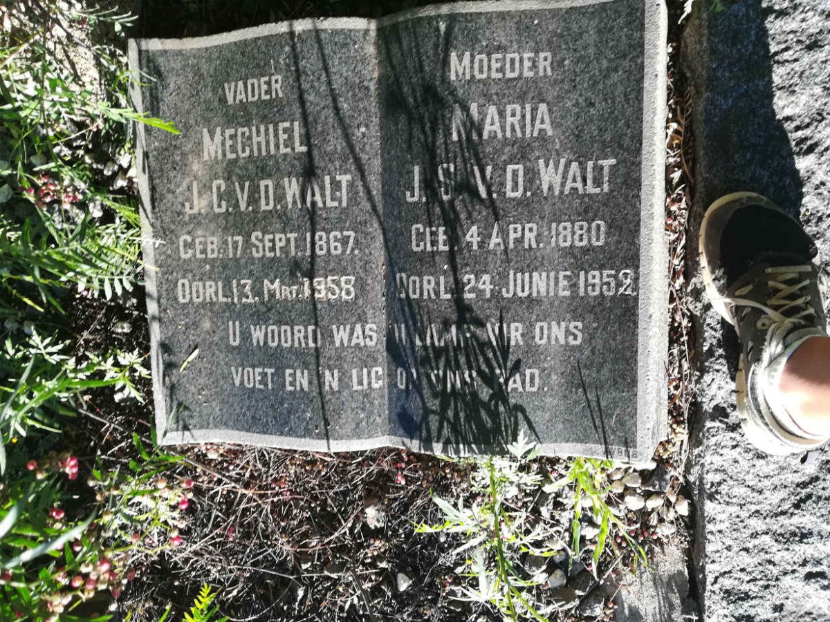 WALT Mechiel J.C., v.d. 1867-1958 &amp; Maria J.S. 1880-1952