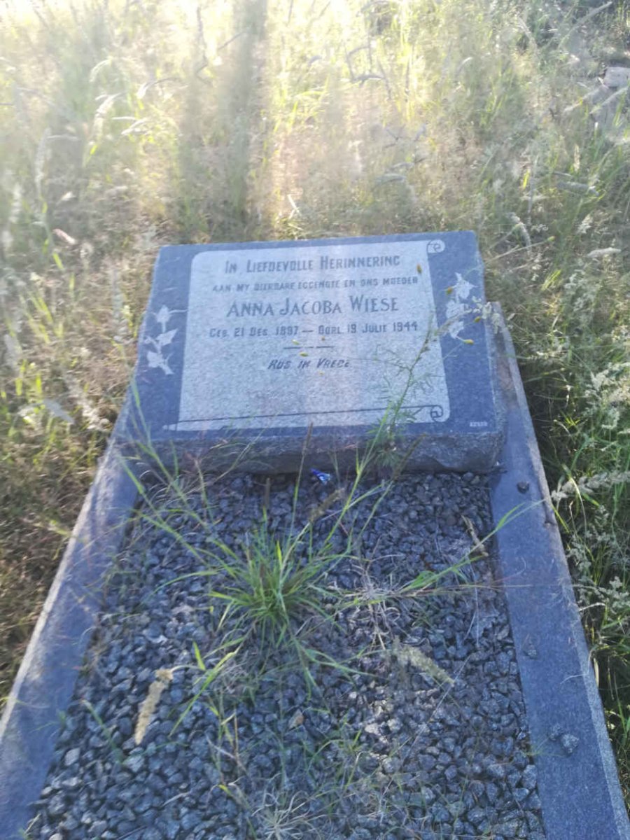 WIESE Anna Jacoba 1897-1944