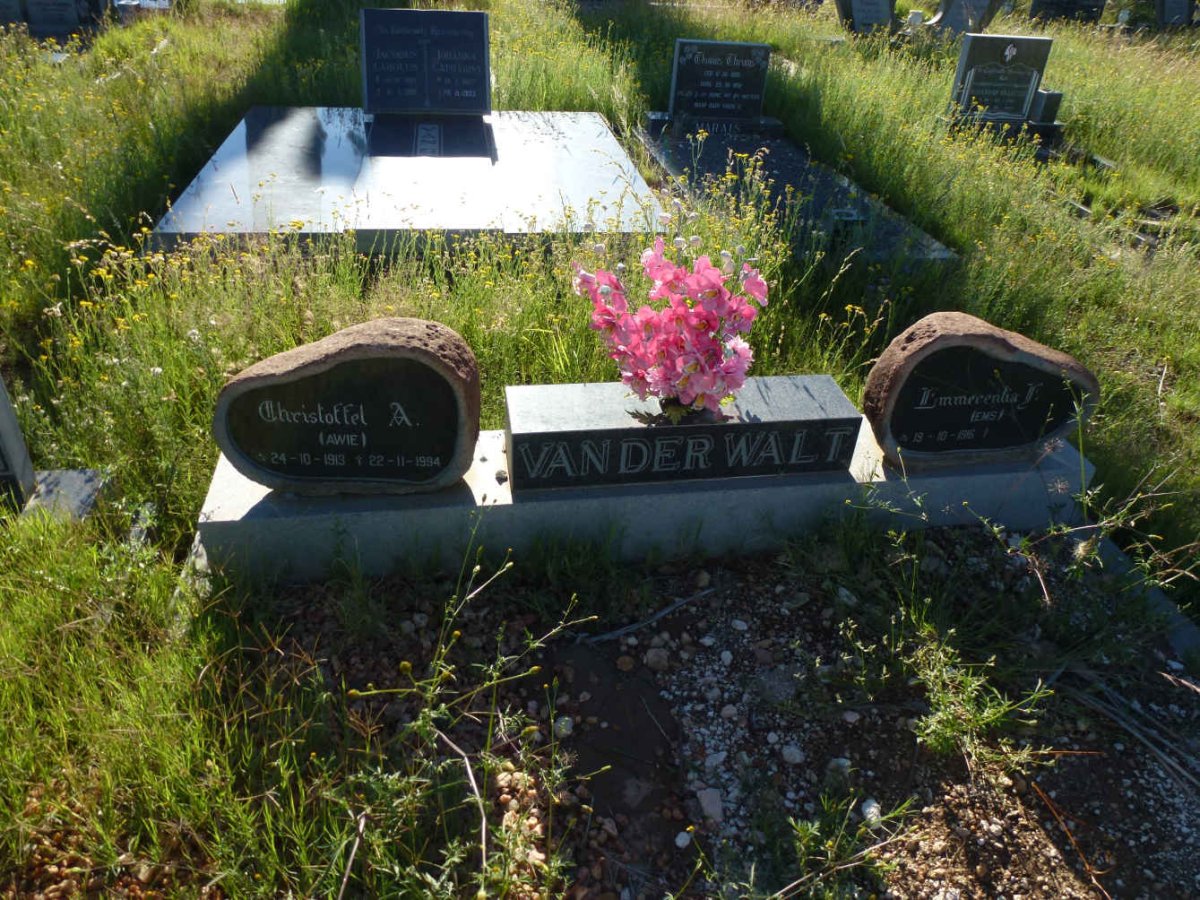 WALT Christoffel A., van der 1913-1994 &amp; Emmerentia F. 1916-