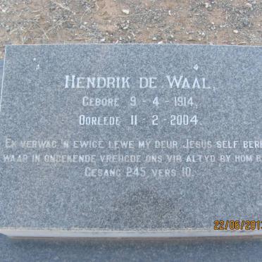 WAAL Hendrik, de 1914-2004