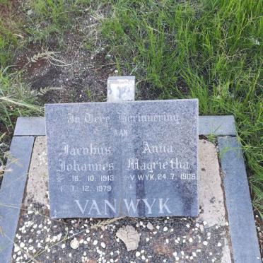 WYK Jacobus Johannes, van 1913-1979 &amp; Anna Magrietha 1906-